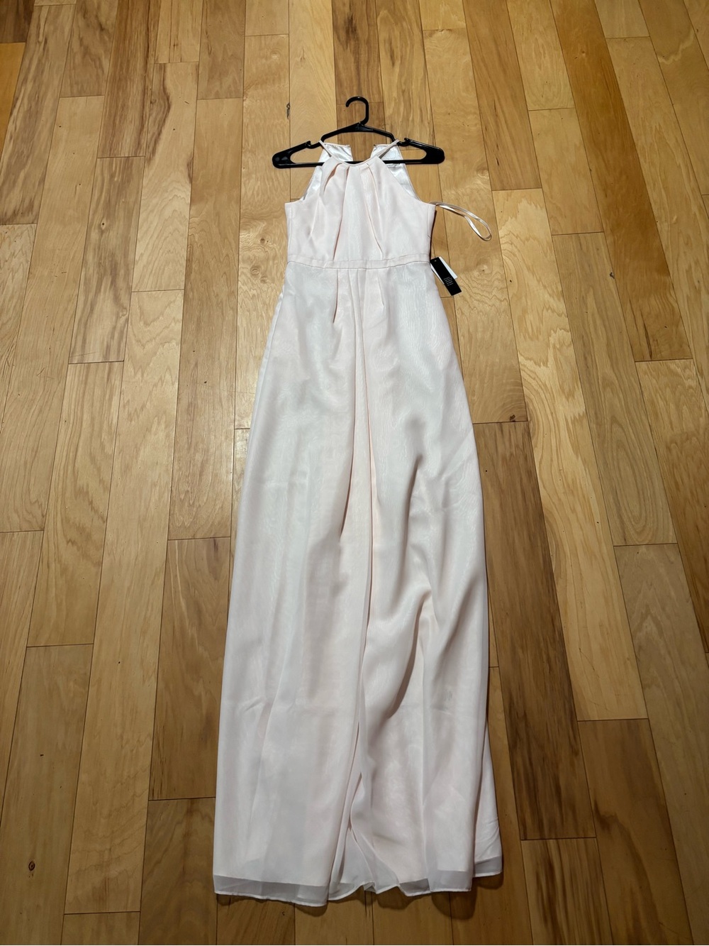 Weddington Way Blush Halter Wide-Leg Jumpsuit